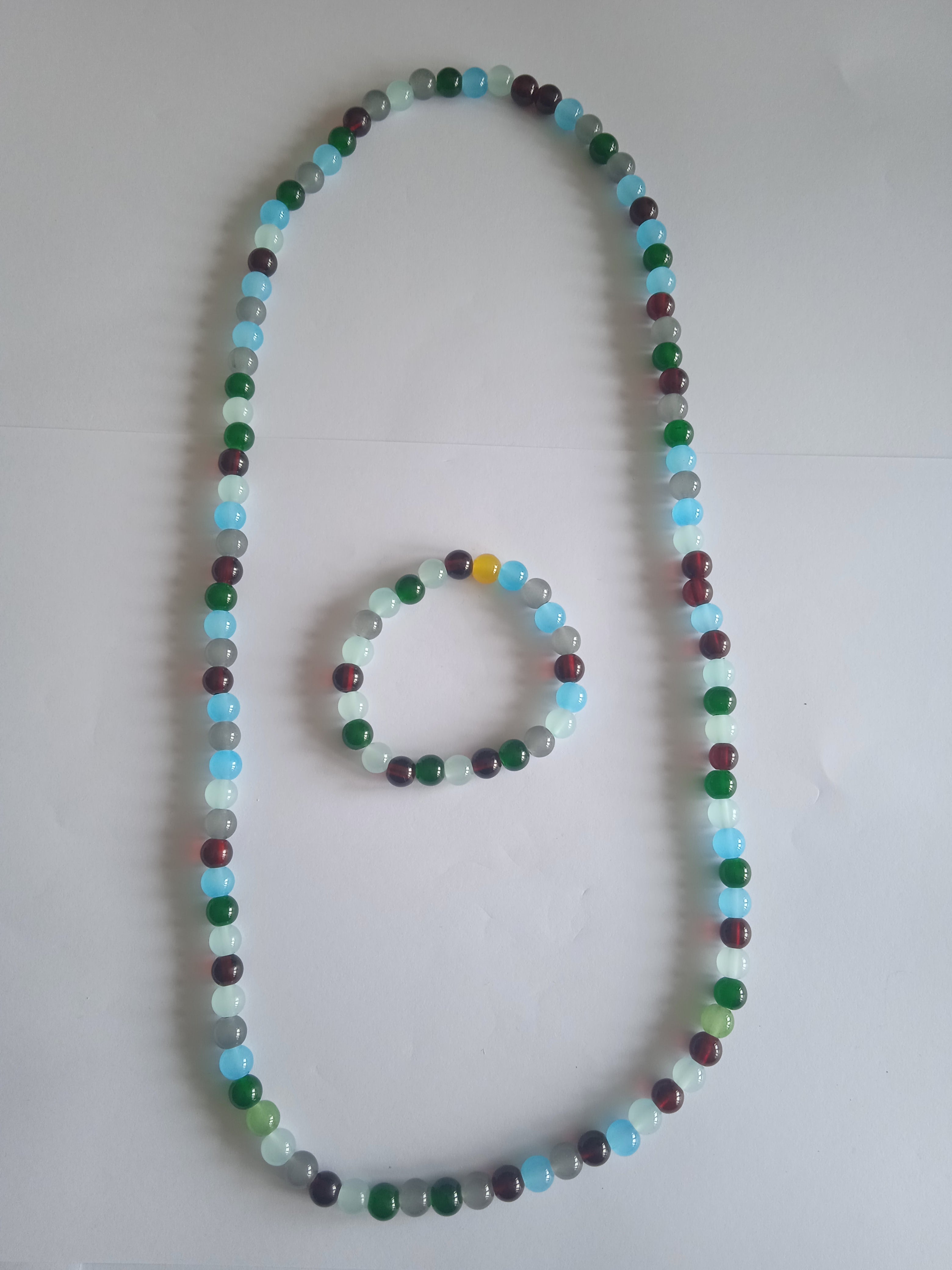 l'ensemble collier multicolore femme