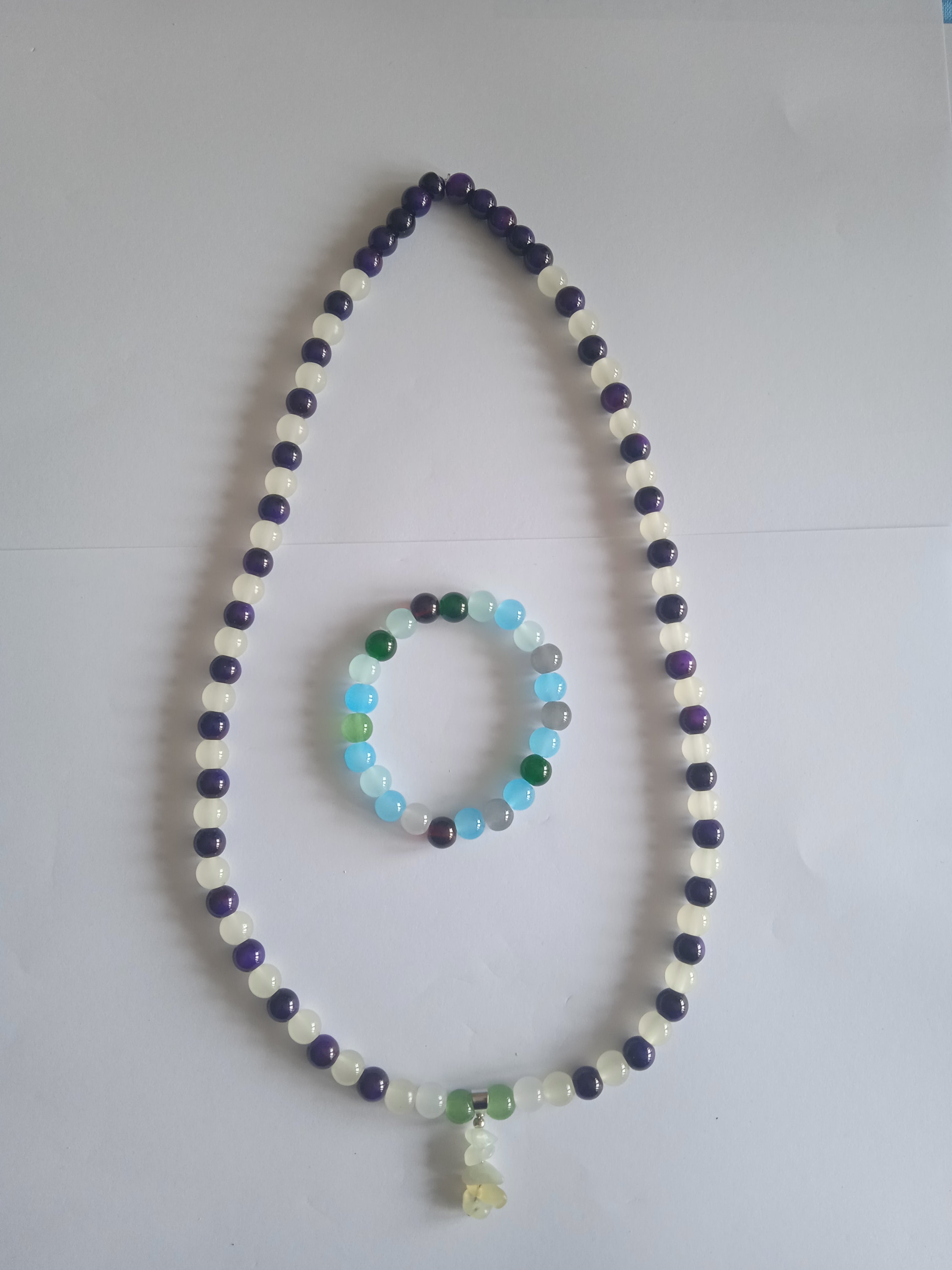 l'ensemble collier multicolore femme