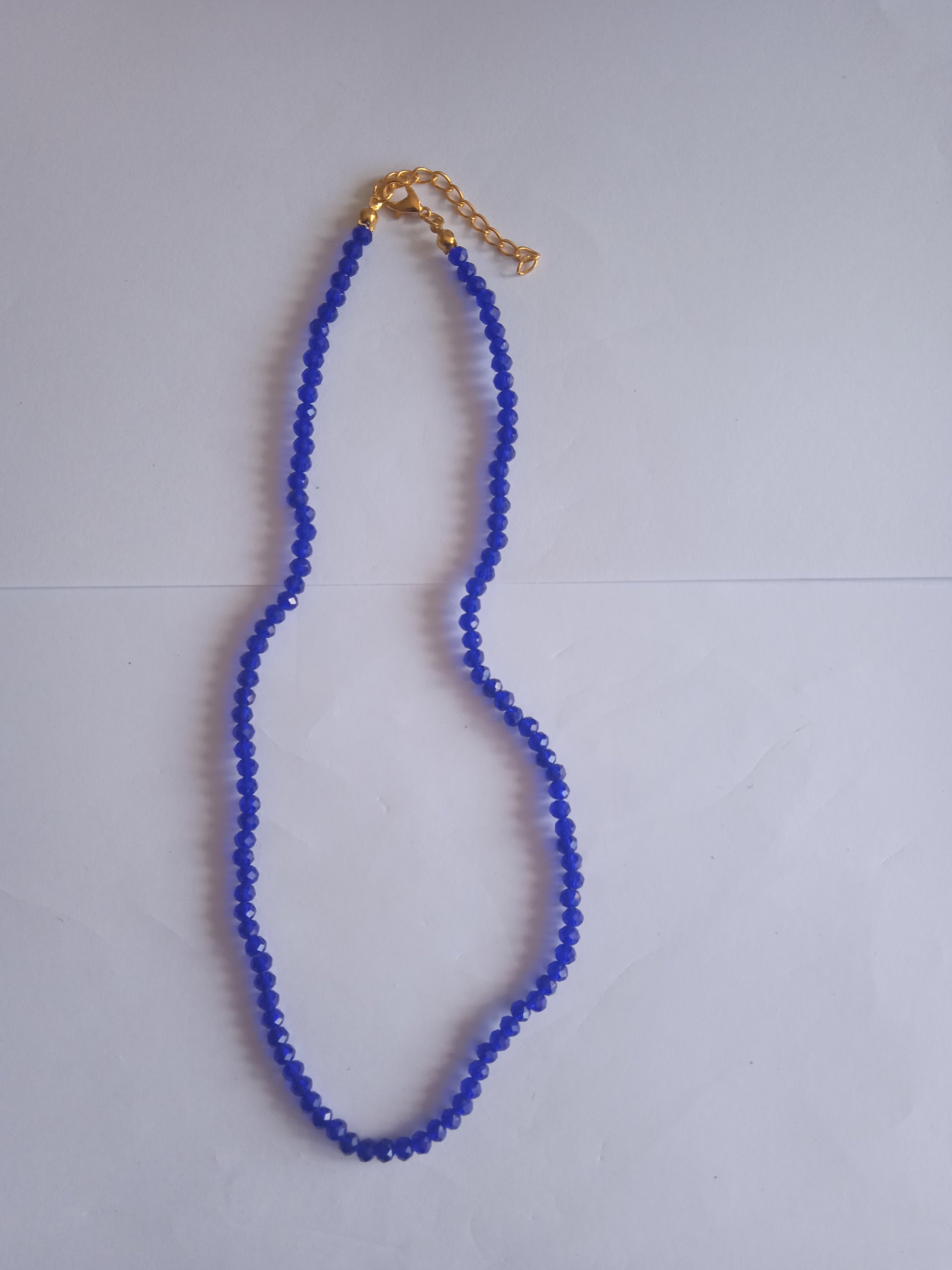 Collier Femme Bleu Vif — Bijou Original & Coloré