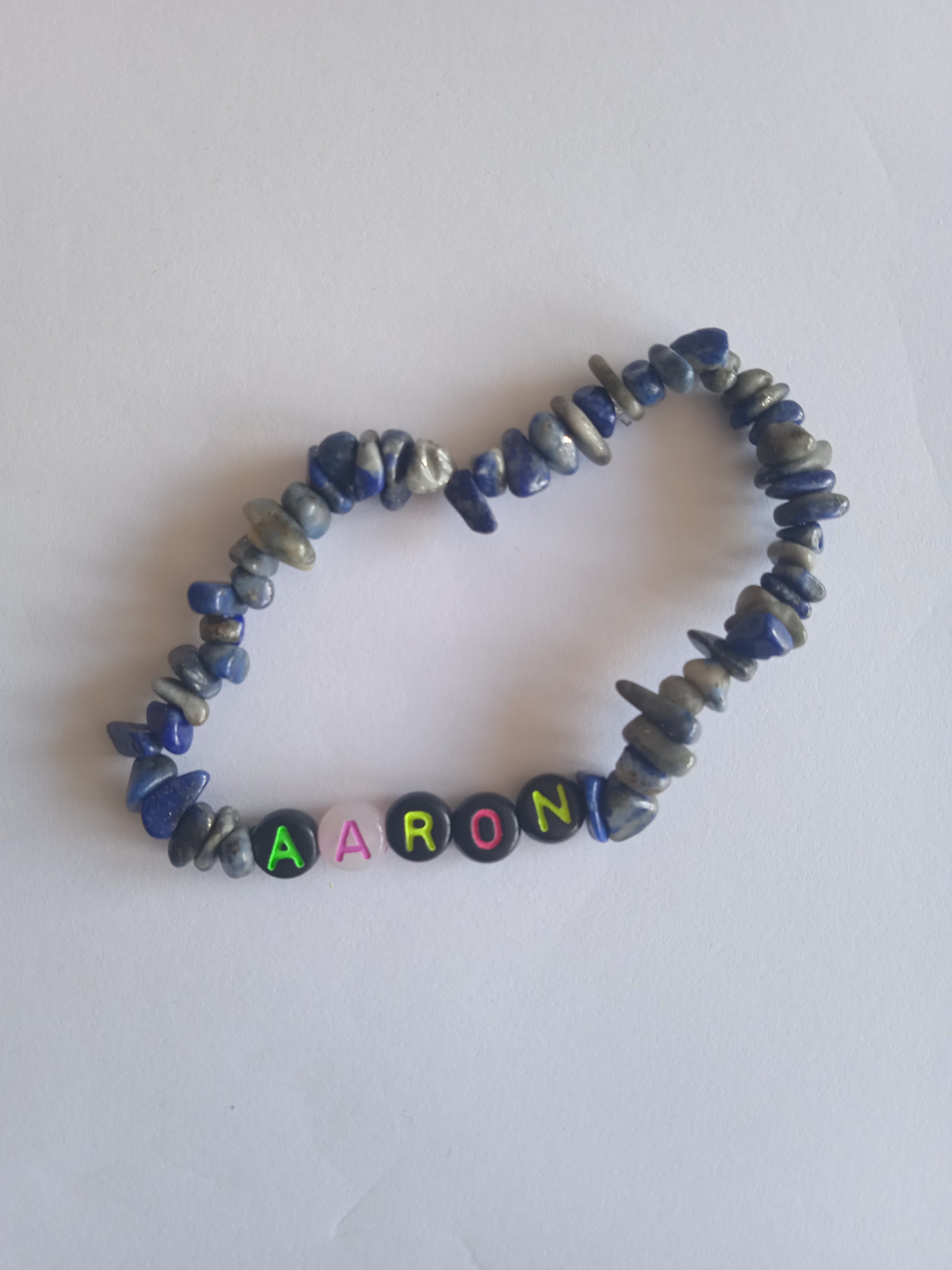bracelet prénom "Aaron"