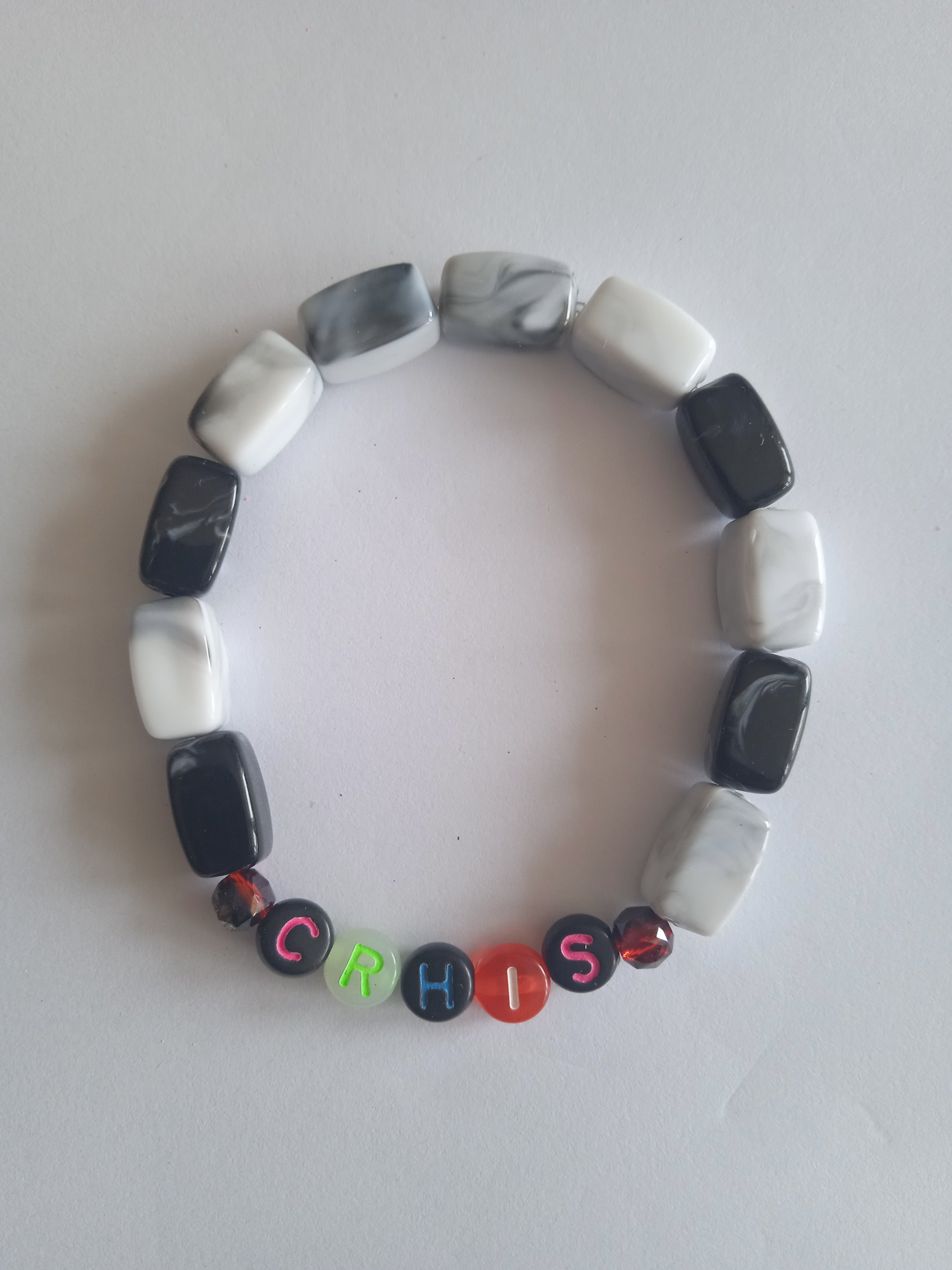 bracelet prénom "crhis"