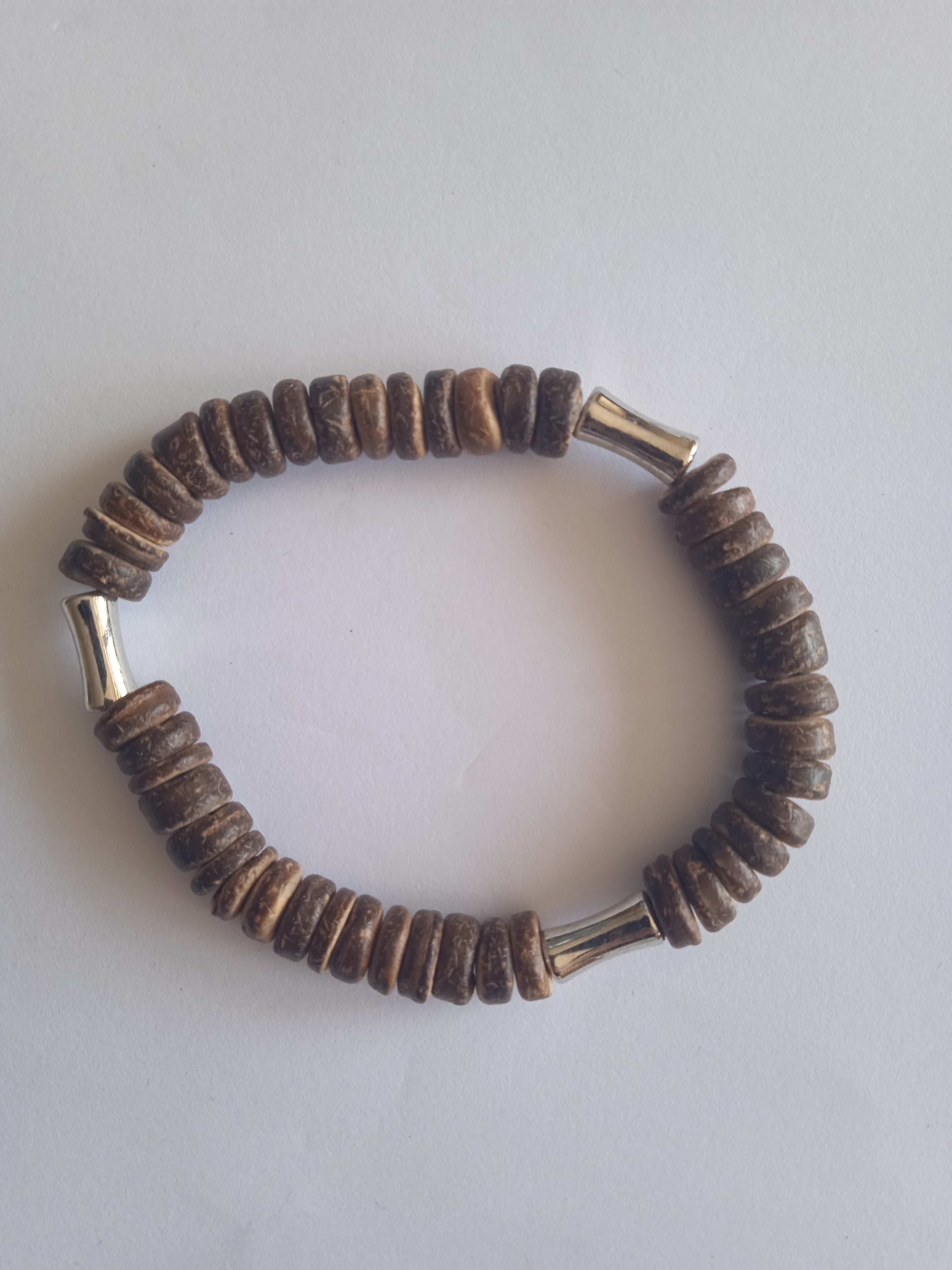 bracelet femme marron acier doré