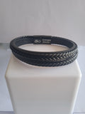 bracelet mixte "21-22cm noir