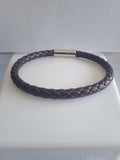 bracelet mixte acier marron
