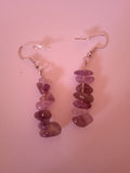 boucle d'oreille femme Améthique acier