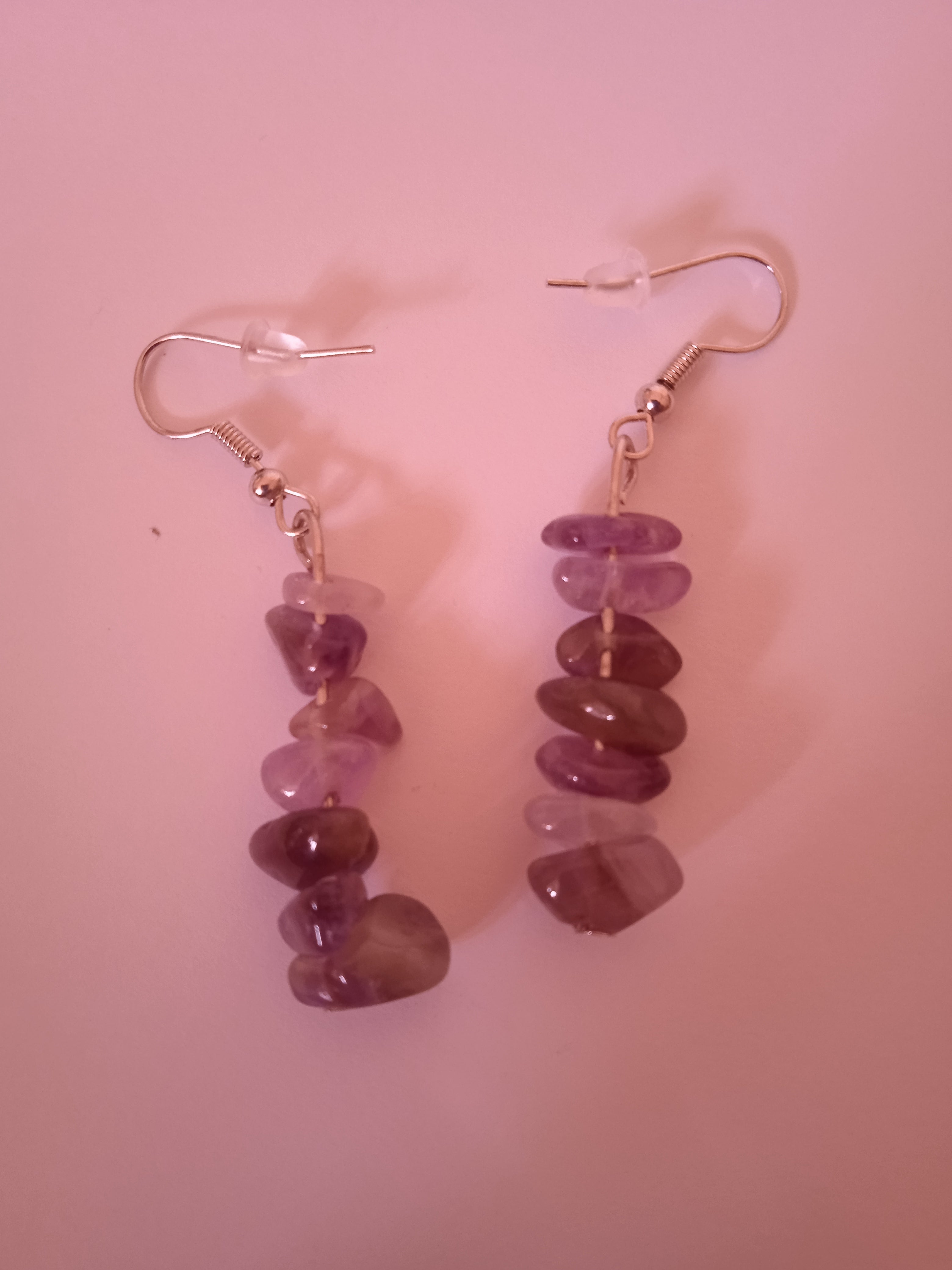 boucle d'oreille femme Améthique acier