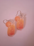 boucle d'oreille femme méditerranée cocktail orange