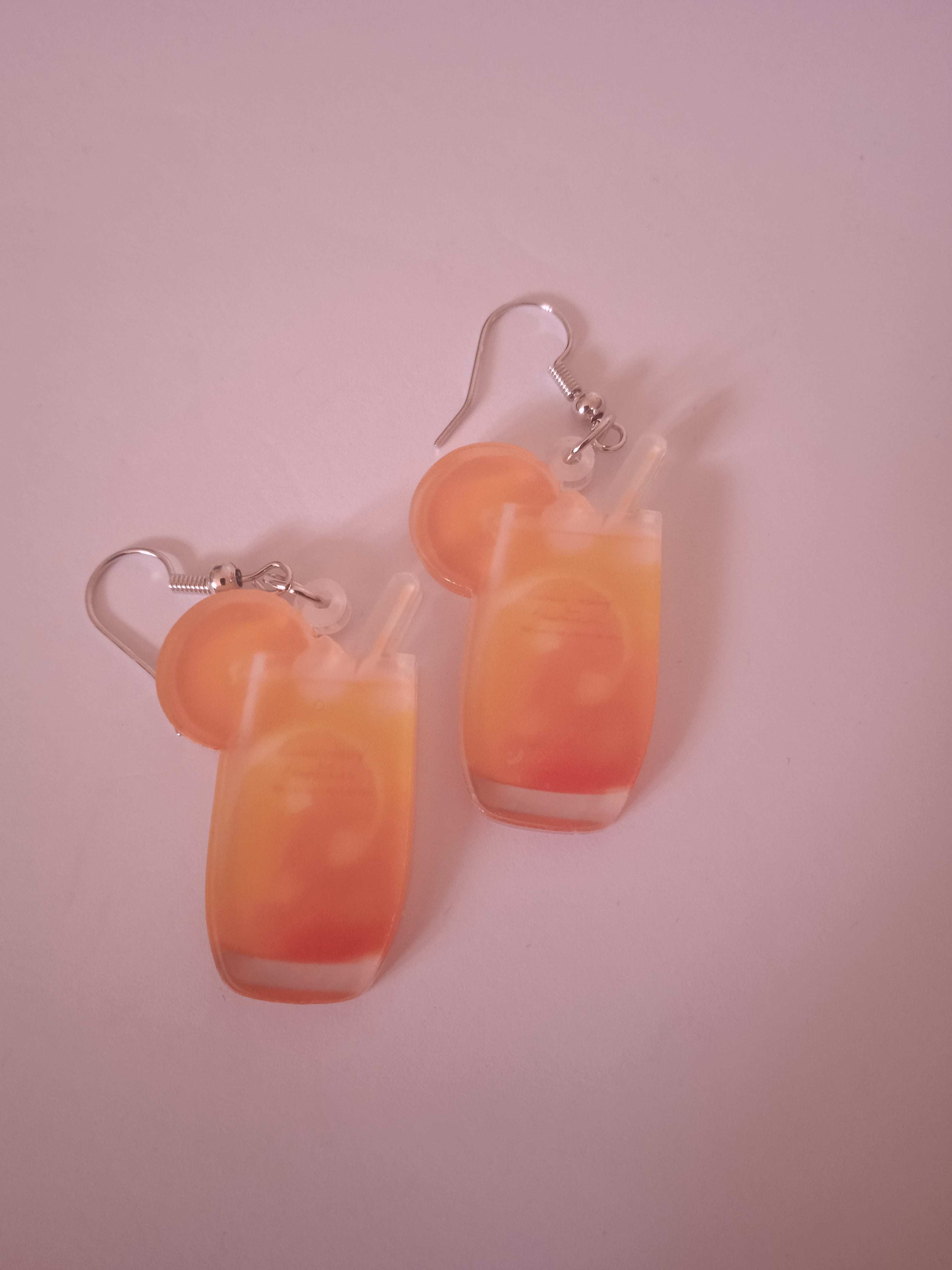 boucle d'oreille femme méditerranée cocktail orange
