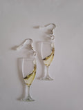 boucle d'oreille femme verre de champagne