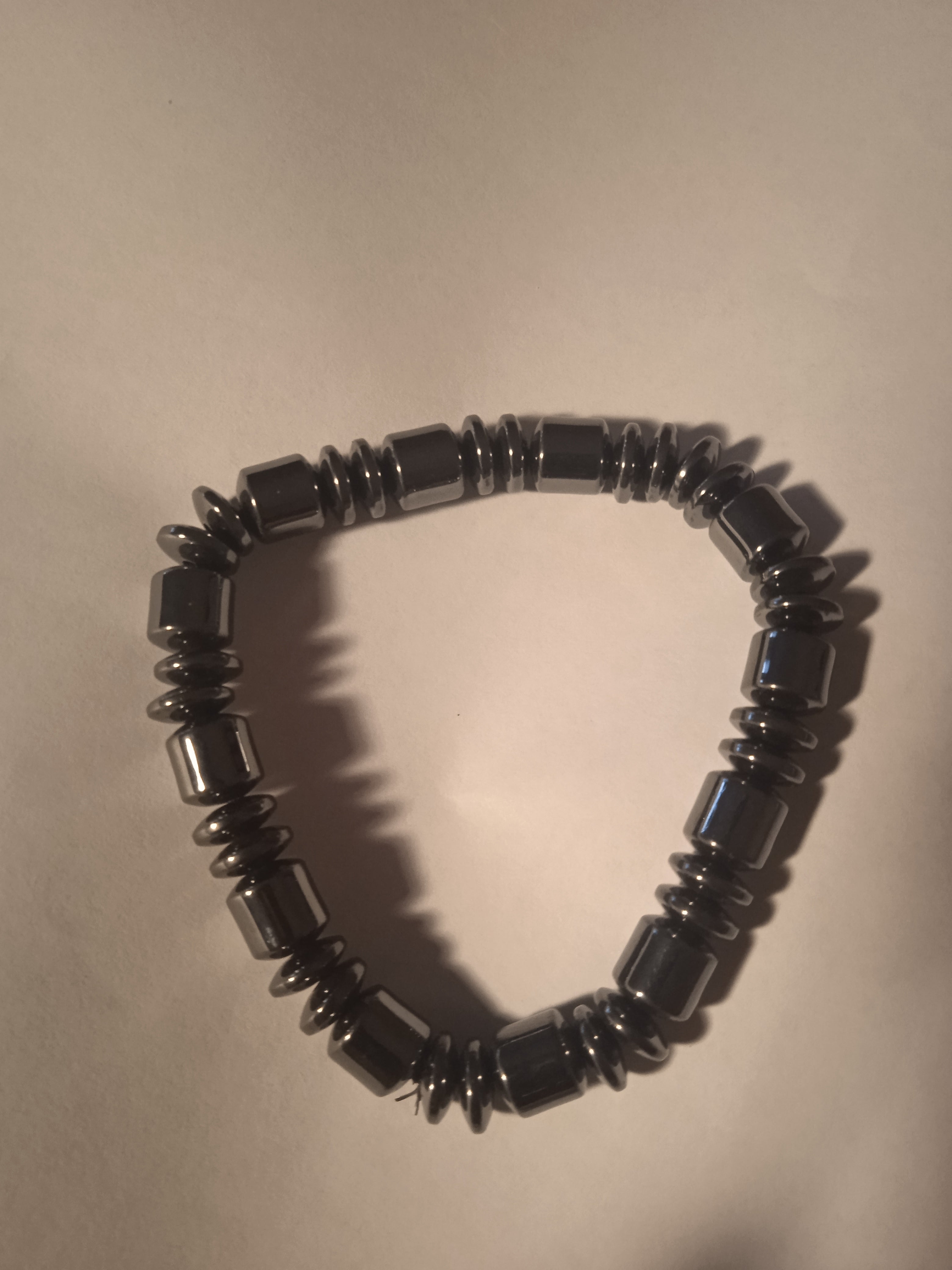 Bracelet Mixte Hématite Pierre Volcanique Naturelle