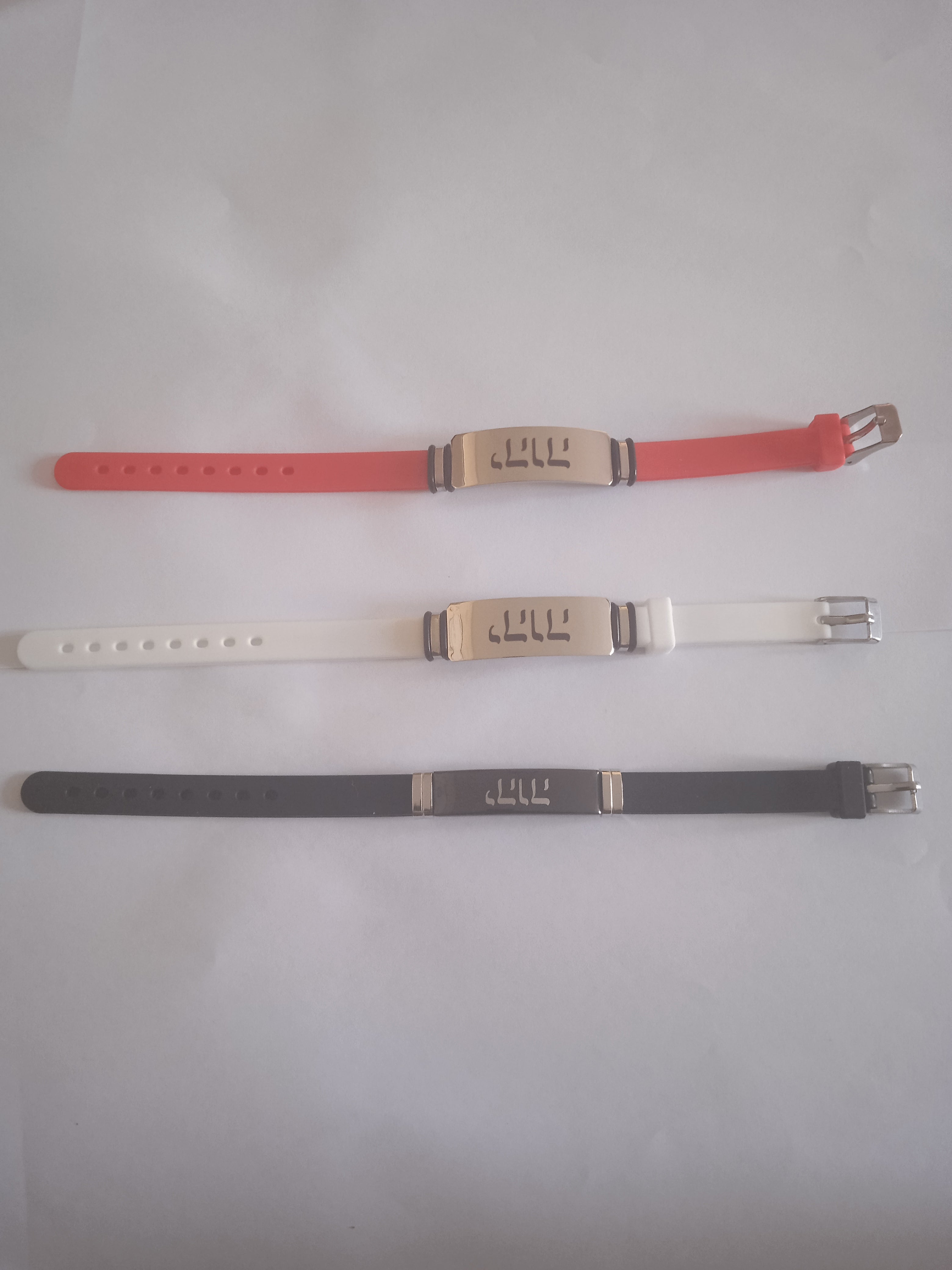 bracelet homme choix de couleur rouge, blanc, noir