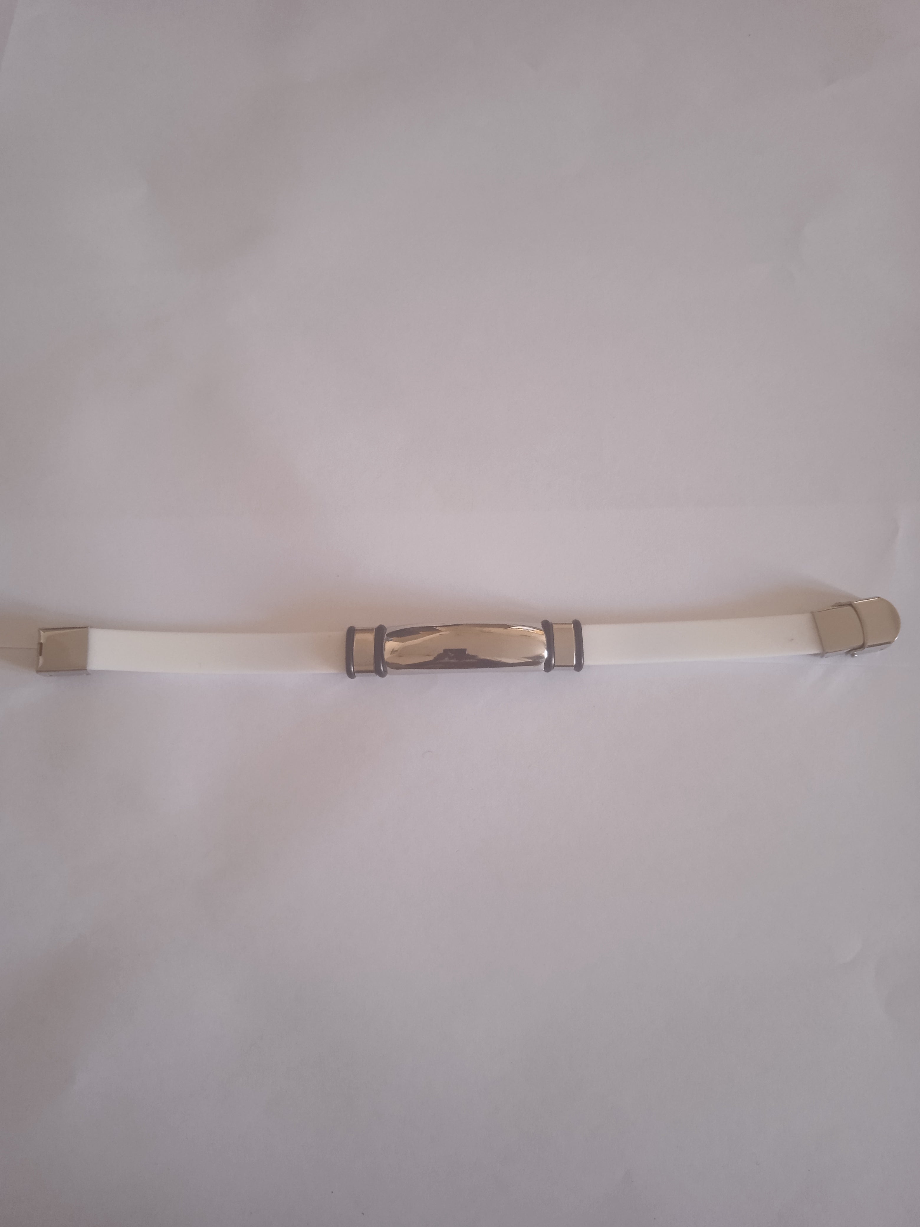 bracelet homme blanc acier