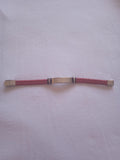 bracelet homme rouge tressé acier noir