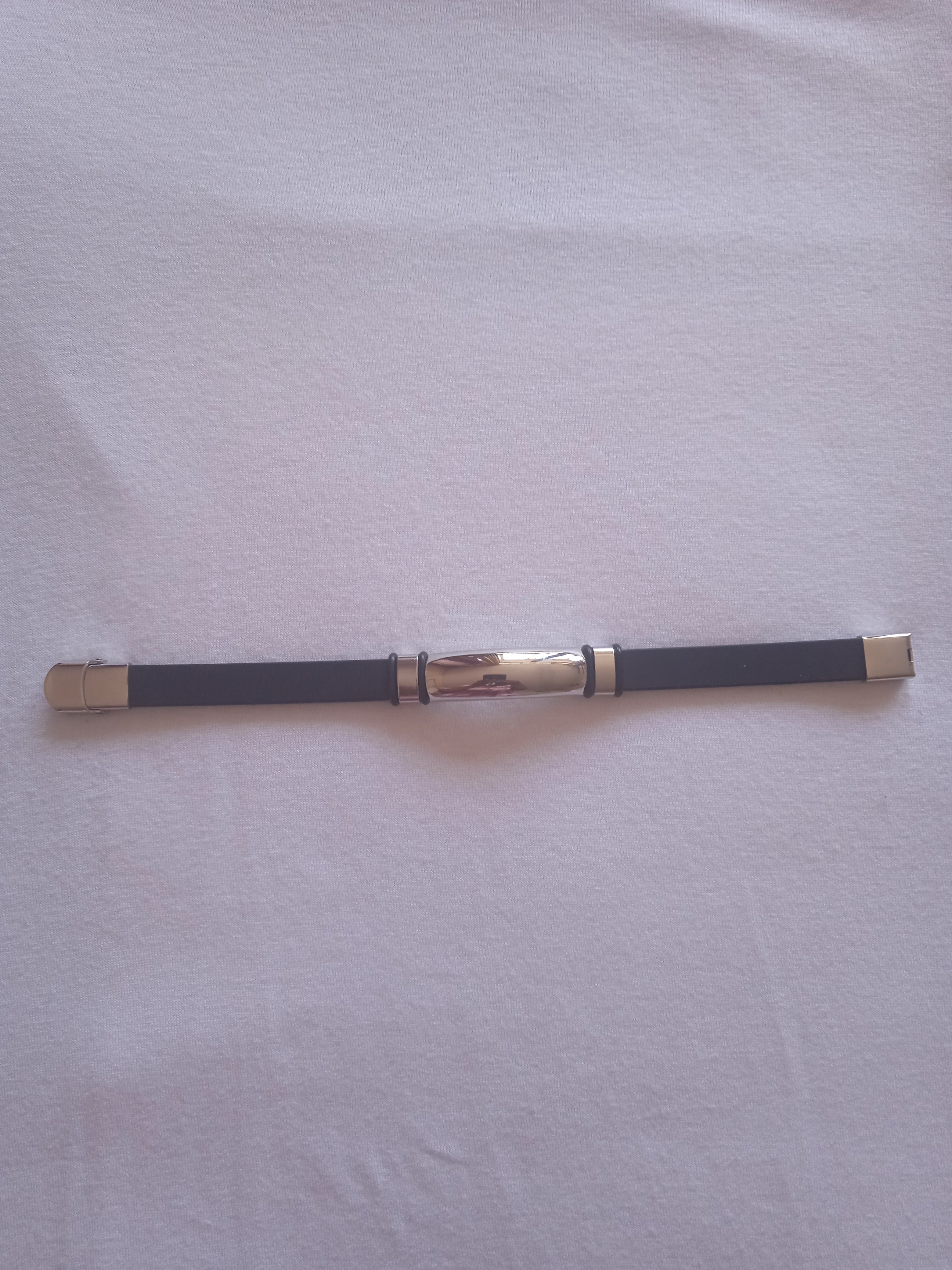 bracelet homme acier noir