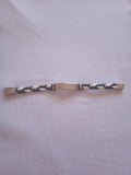 bracelet homme tressé noir blanc