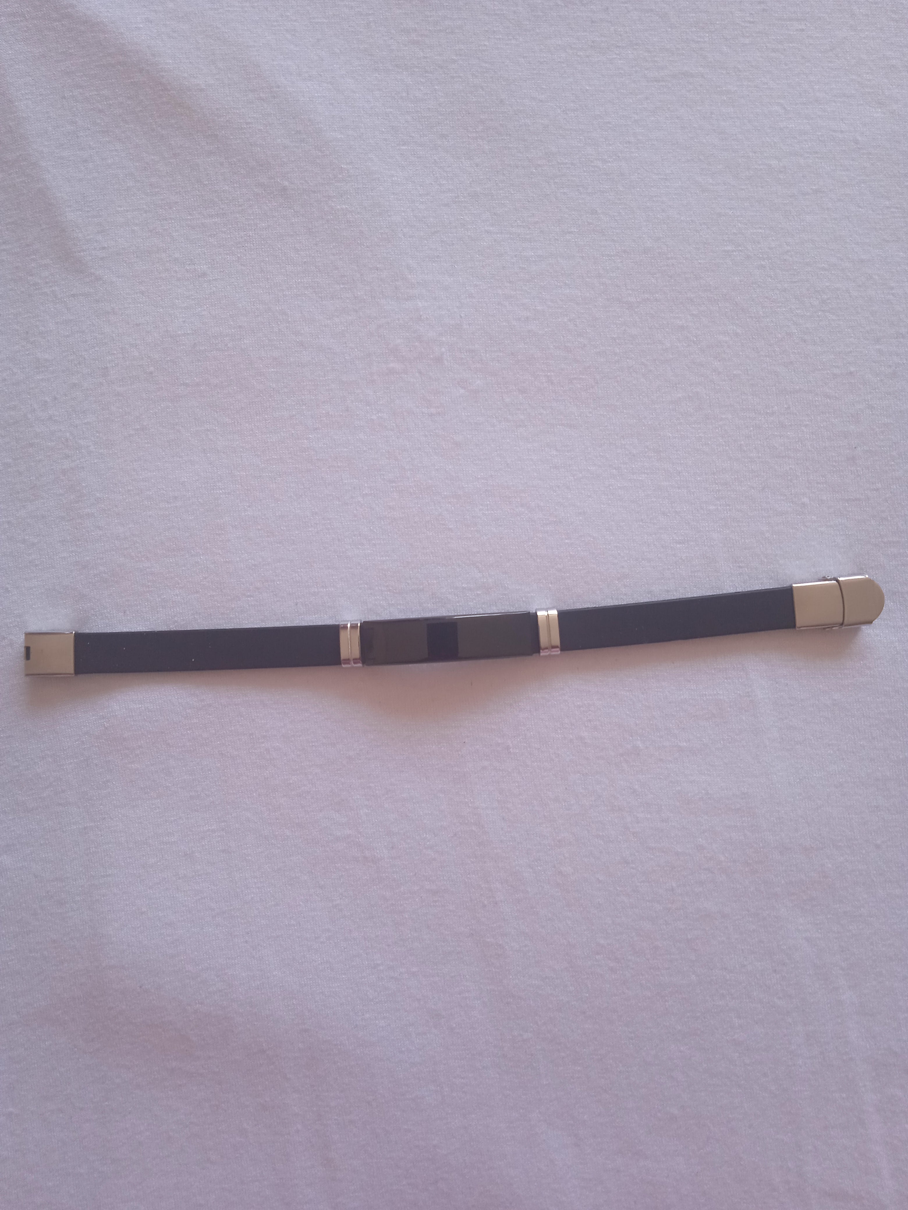 bracelet homme acier noir