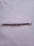 bracelet homme triple acier noir