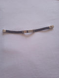 bracelet homme bleu noir acier