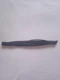 bracelet homme acier cuir noir tressé