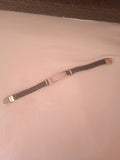 bracelet homme argent plaqué or doré acier