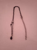 chaine femme élégant pendentif noir chic
