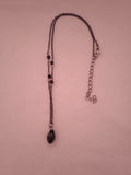 chaine femme noir pendentif élégant port a tout occasion
