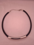 collier fillette noir acier âge : 7-12ans