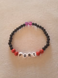 bracelet fait main message "fort"