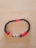 bracelet message "bebe" fait main