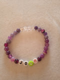 bracelet message "jour" fait main