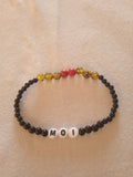 bracelet message "moi" fait main