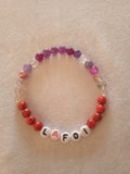 bracelet message "Lafoi" fait main
