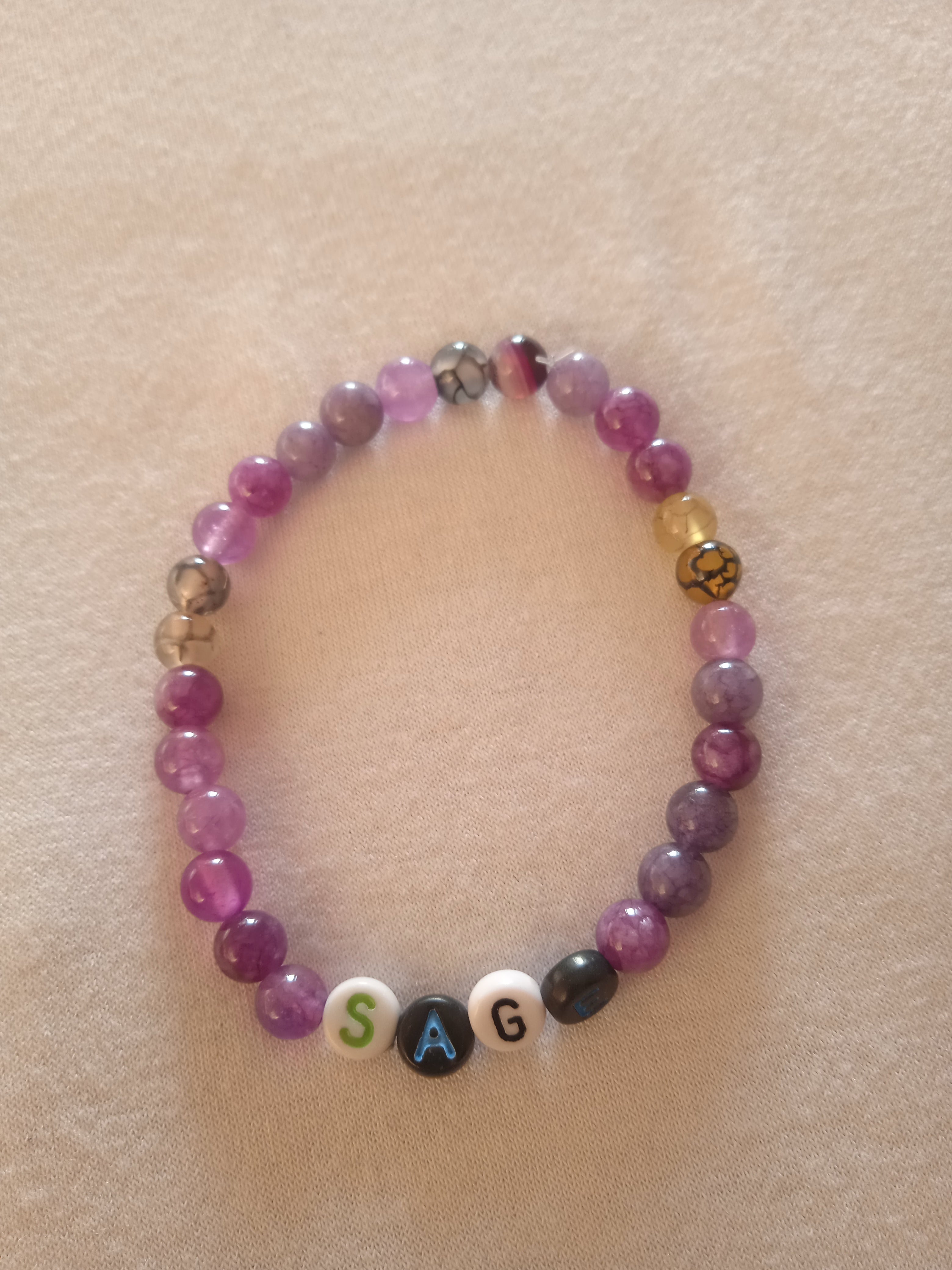 bracelet message "sage" fait main