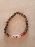 bracelet message "Haïti" fait main