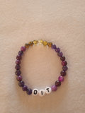 bracelet message "dit" fait main