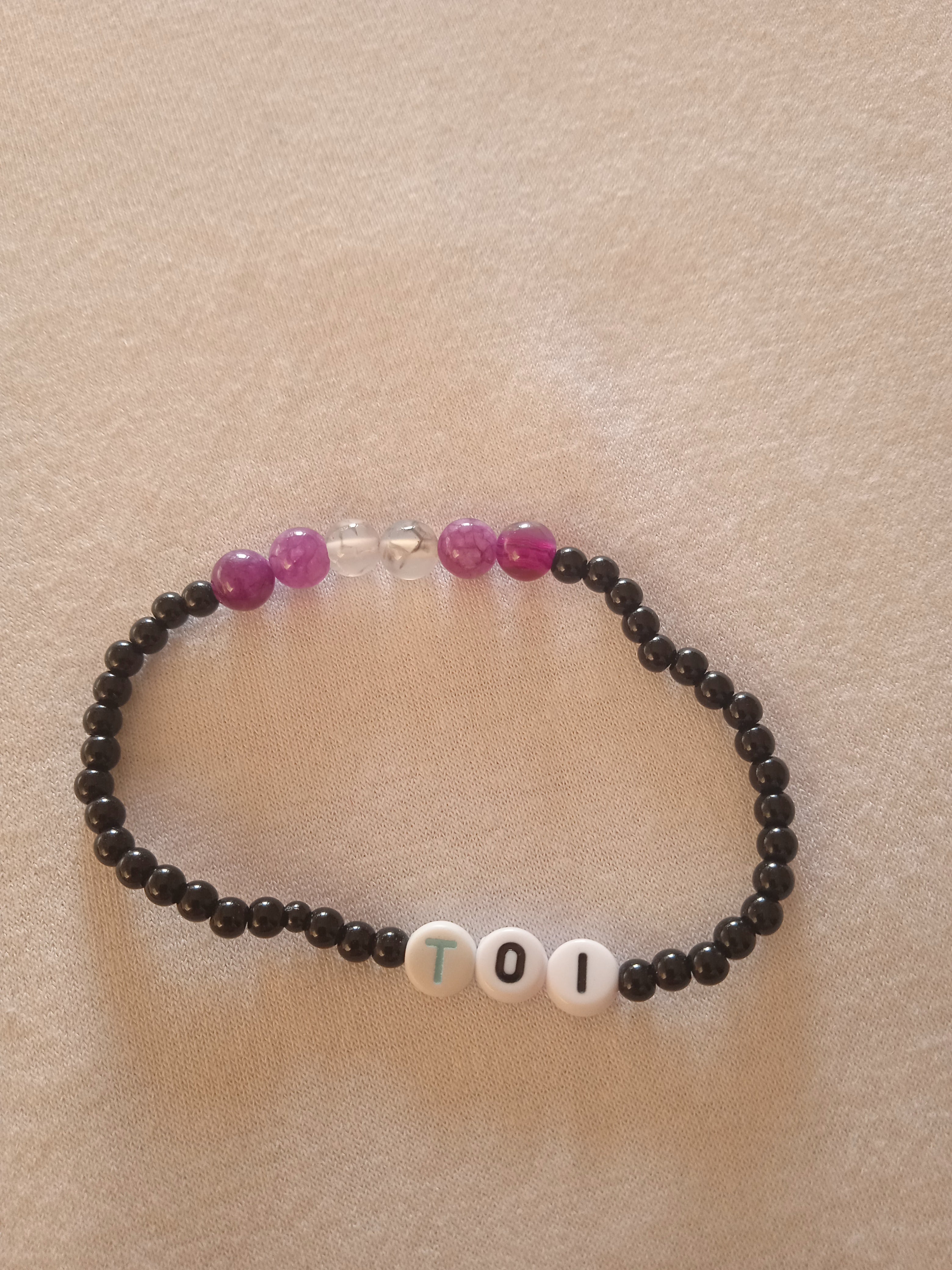 bracelet message "Toi" fait main