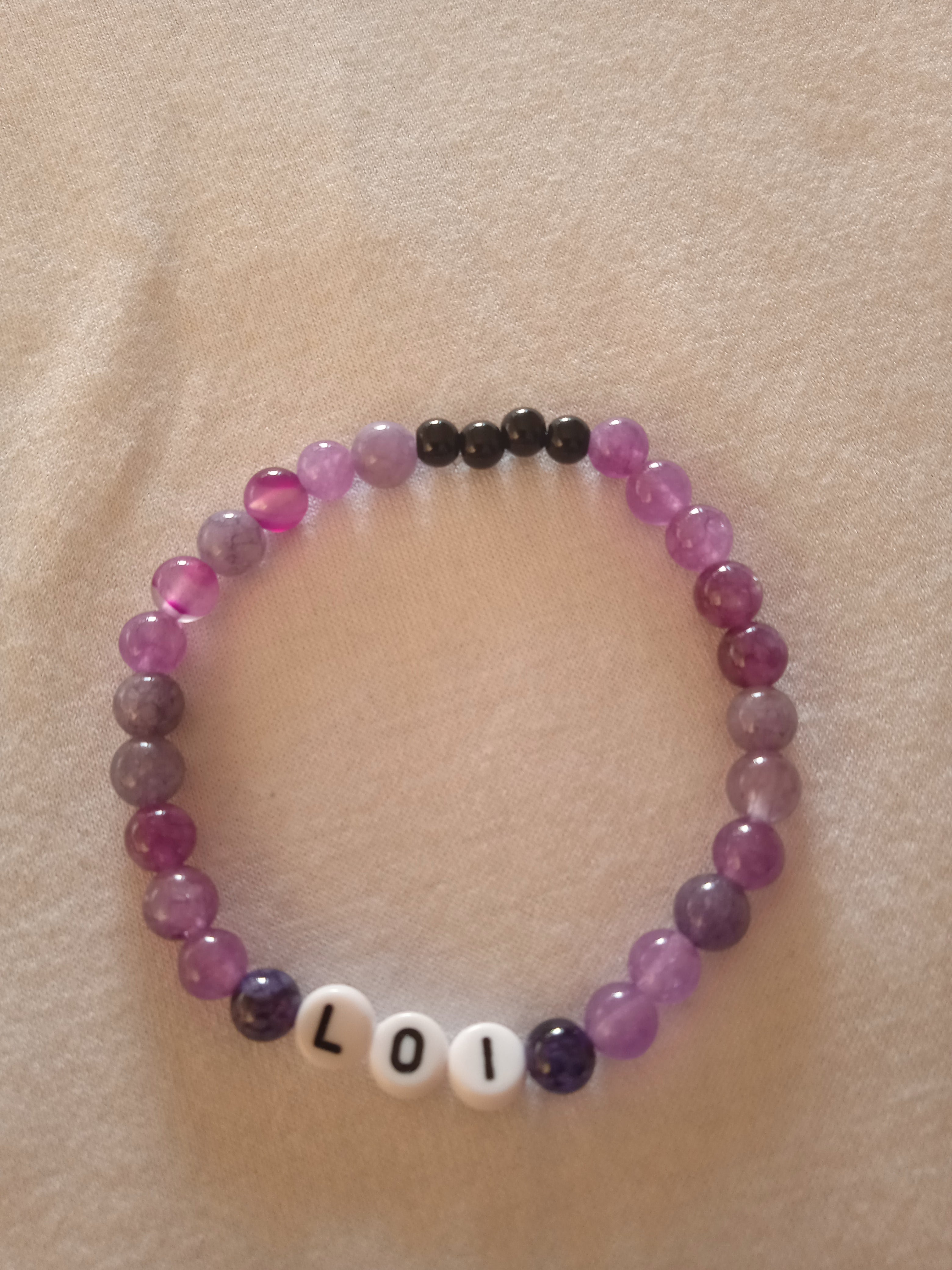 bracelet message "Loi" fait main
