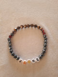 bracelet message "Jaune" fait main