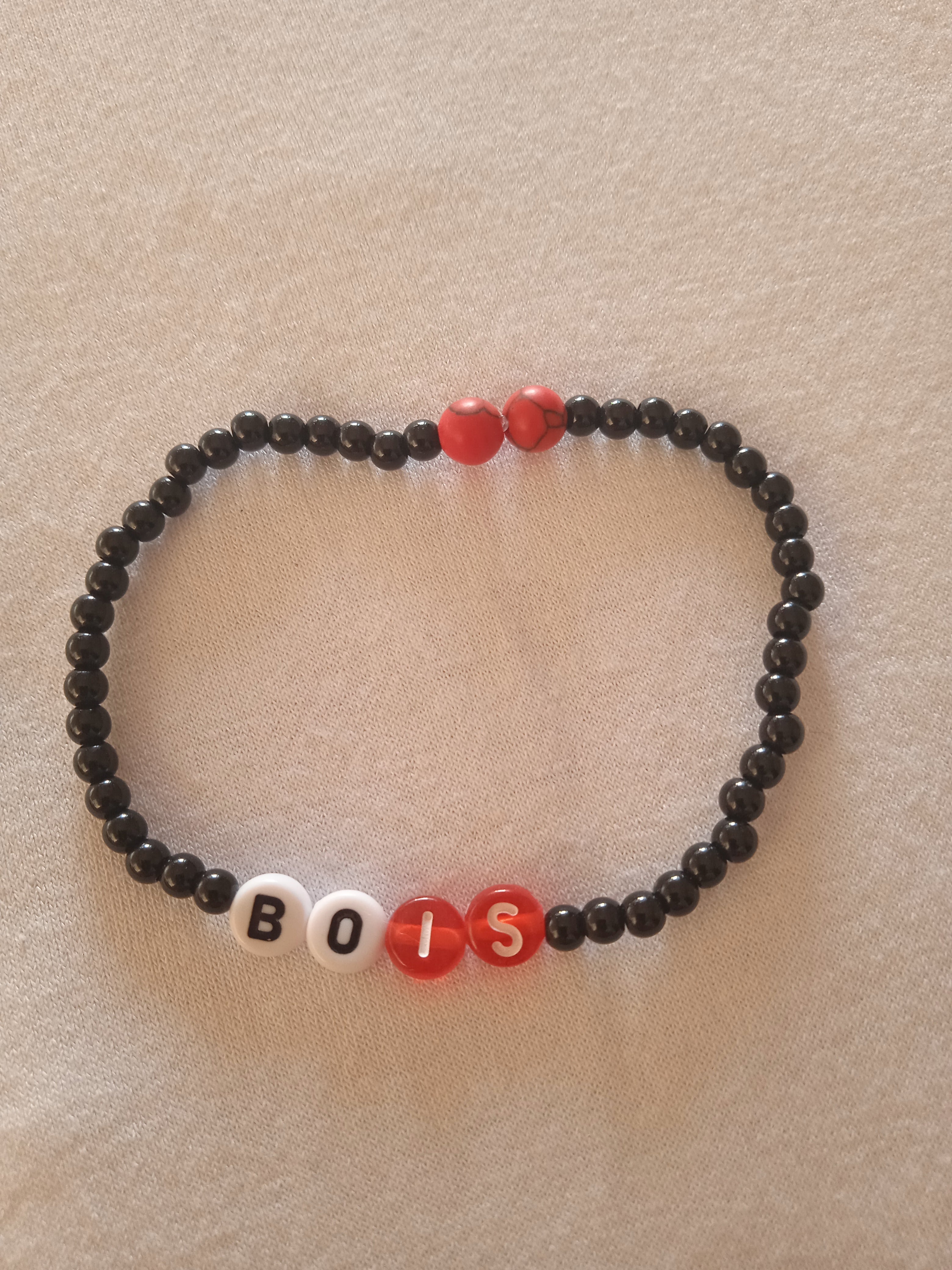 bracelet message "Bois" fait main