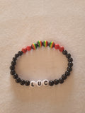bracelet message "Luc" fait main