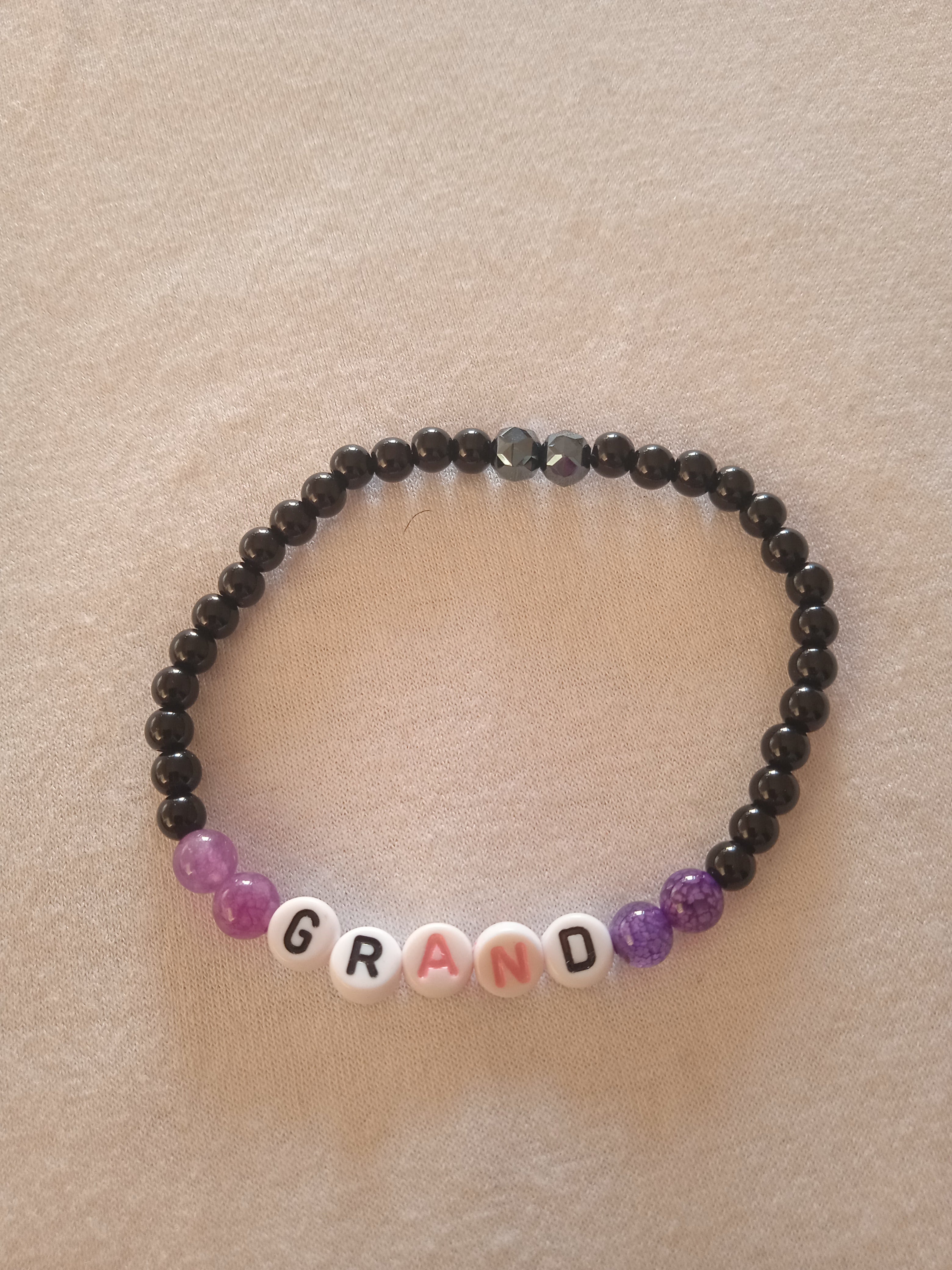 bracelet message " Grand" fait main