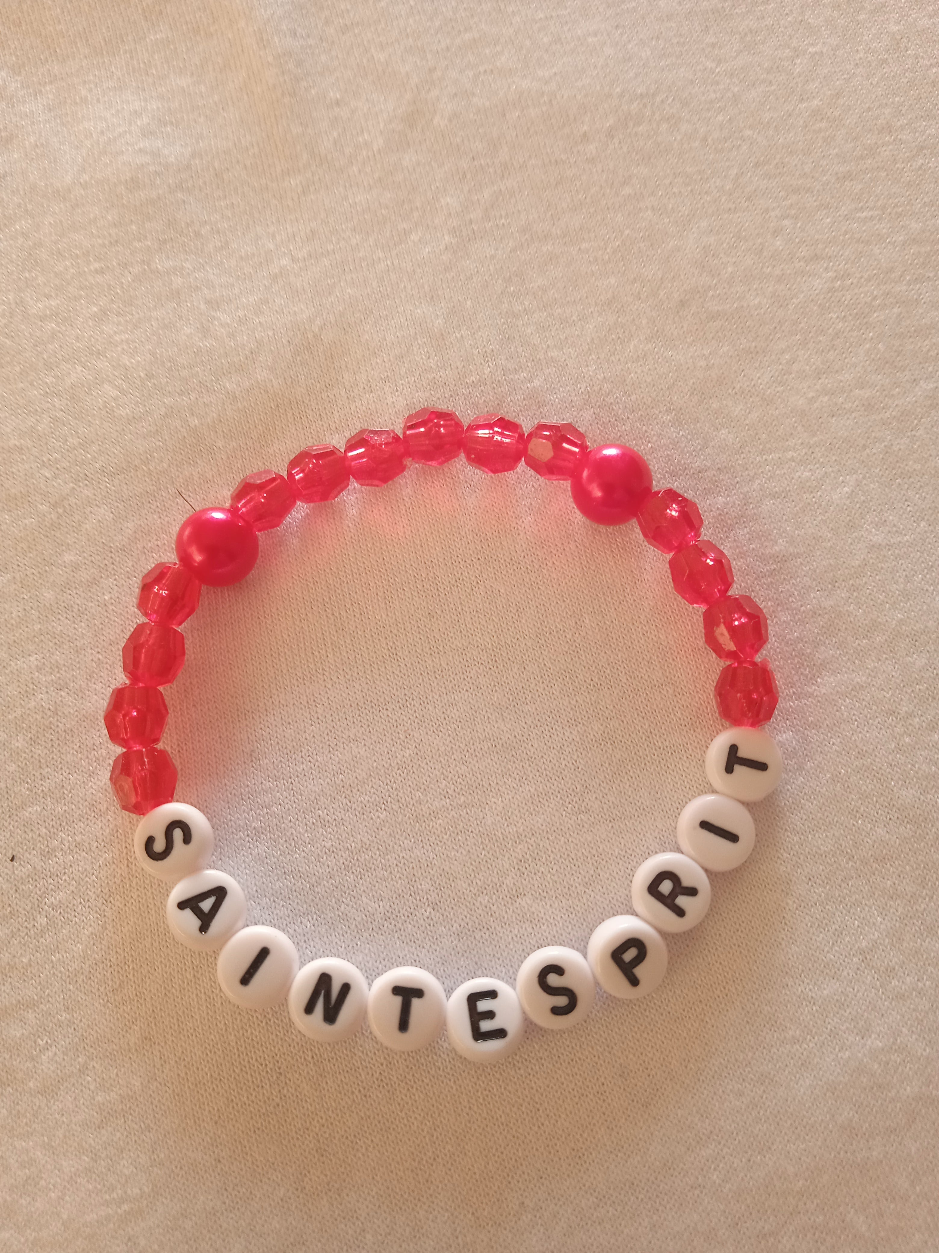 bracelet message "SaintEsprit" fait main