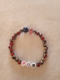 bracelet message "Pur" fait main