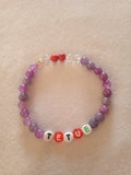 bracelet message "Têtue" fait main