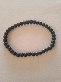 bracelet mixte noir & gris protection