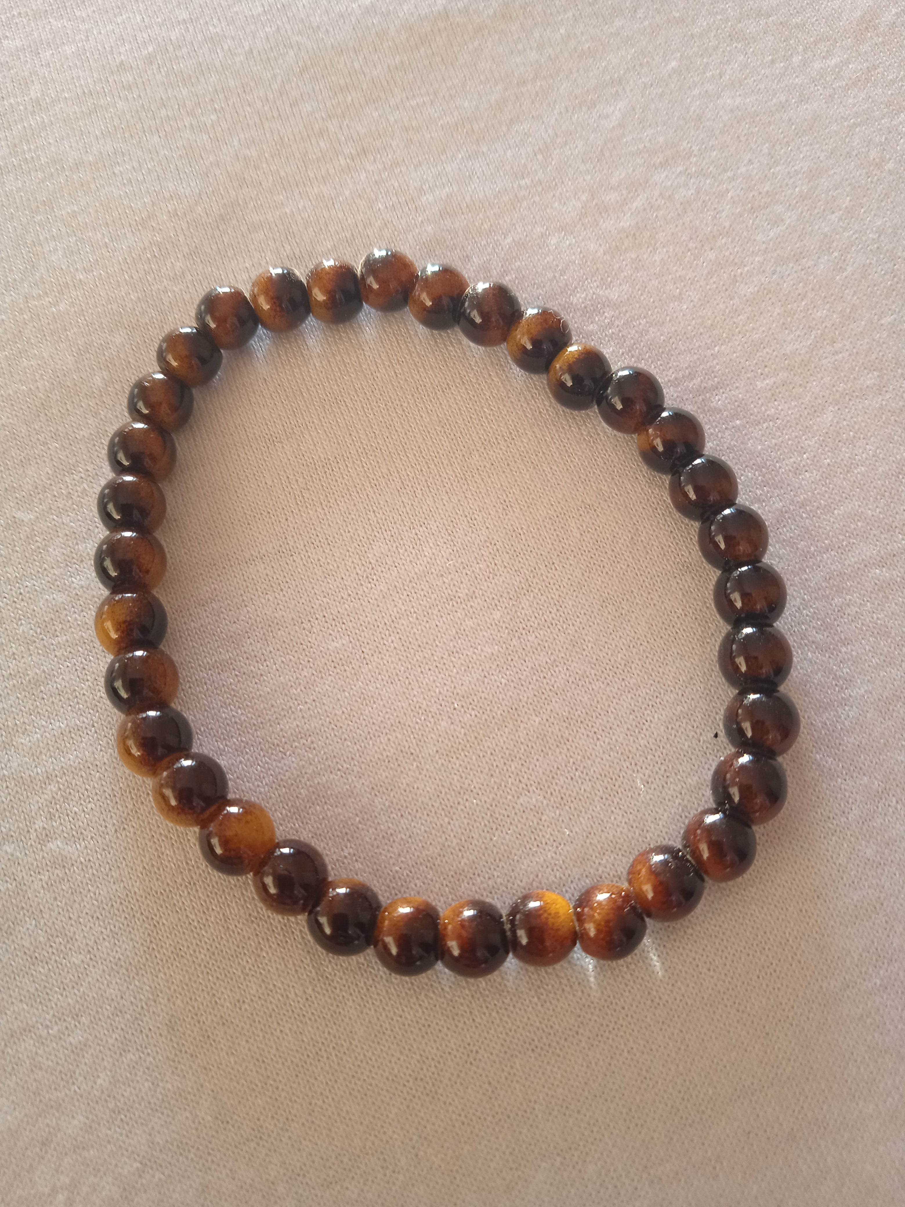 bracelet mixte œil de tigre protection marron