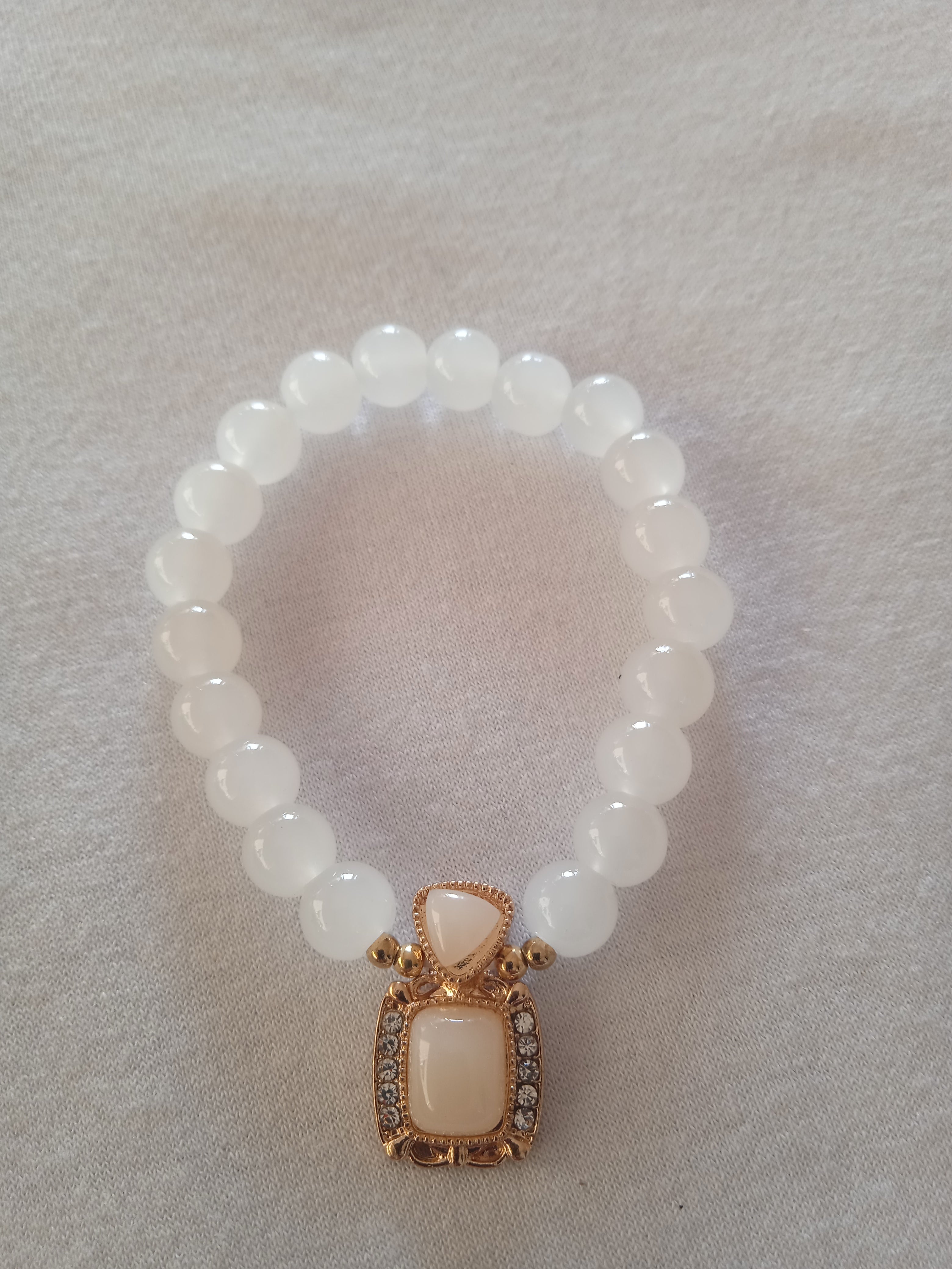 bracelet femme montres soleil perles blanc pierre blanc carré acier beige doré