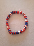bracelet mixte tuto bleu blanc rouge