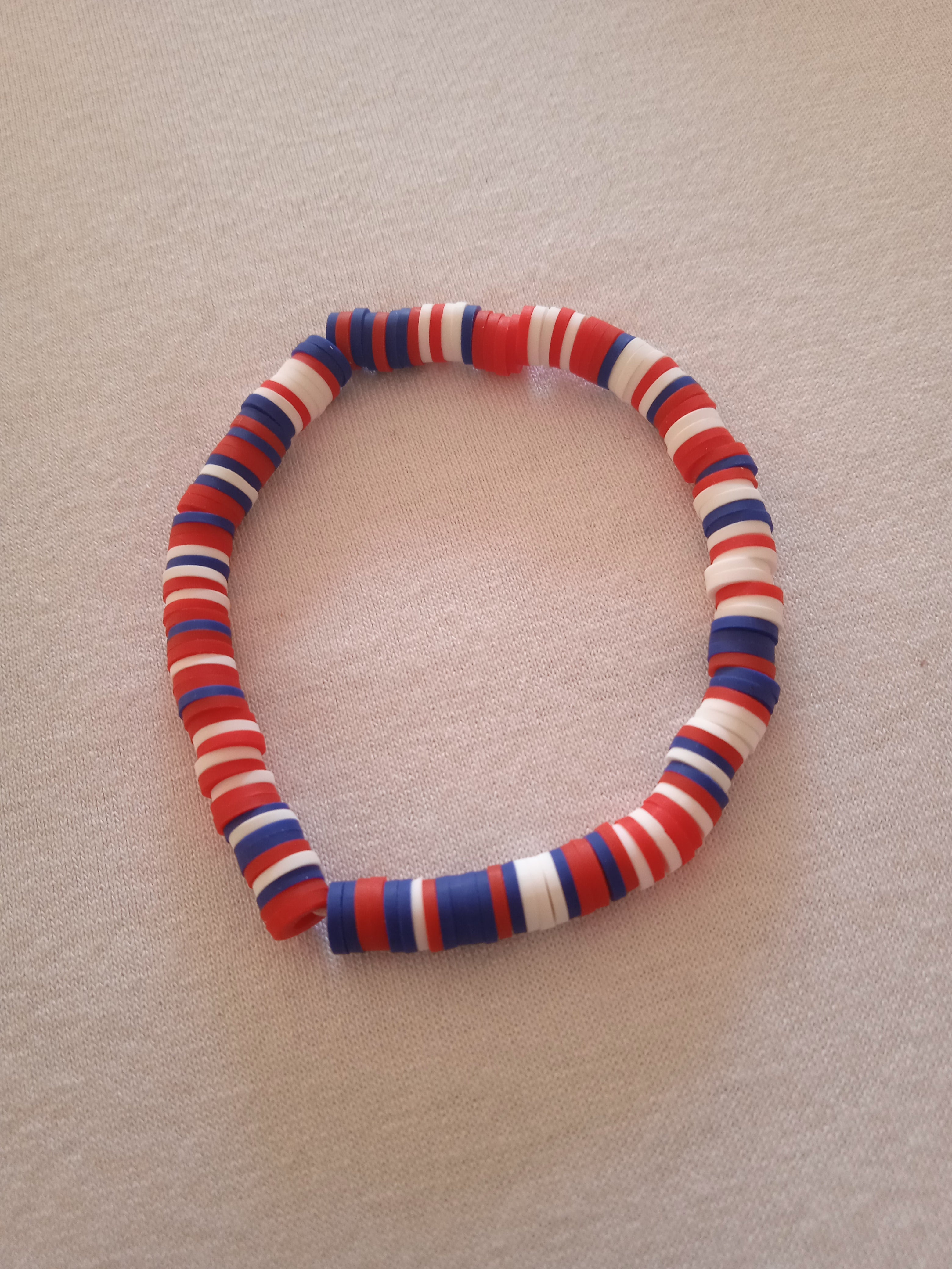 bracelet mixte tuto bleu blanc rouge
