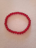 bracelet femme perles rouge très paissant pour le quotidien